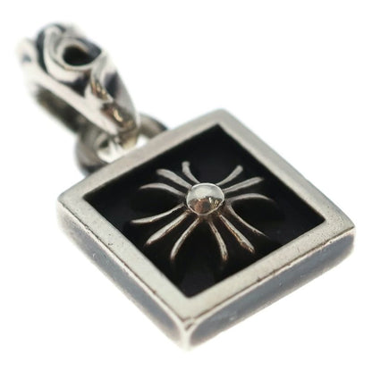 Chrome Hearts Framed CH Plus Charm Silver Necklace Top