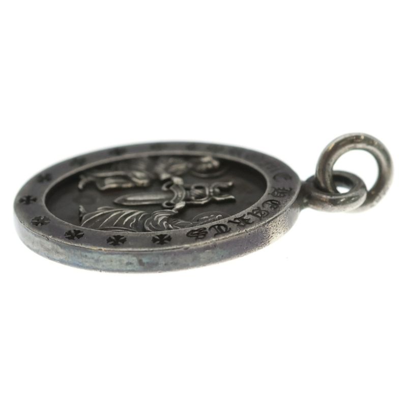 Chrome Hearts Angel Medal Oval Pendant Top Silver