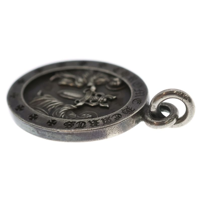 Chrome Hearts Angel Medal Oval Pendant Top Silver
