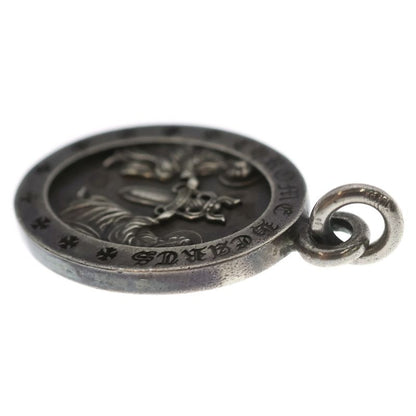 Chrome Hearts Angel Medal Oval Pendant Top Silver