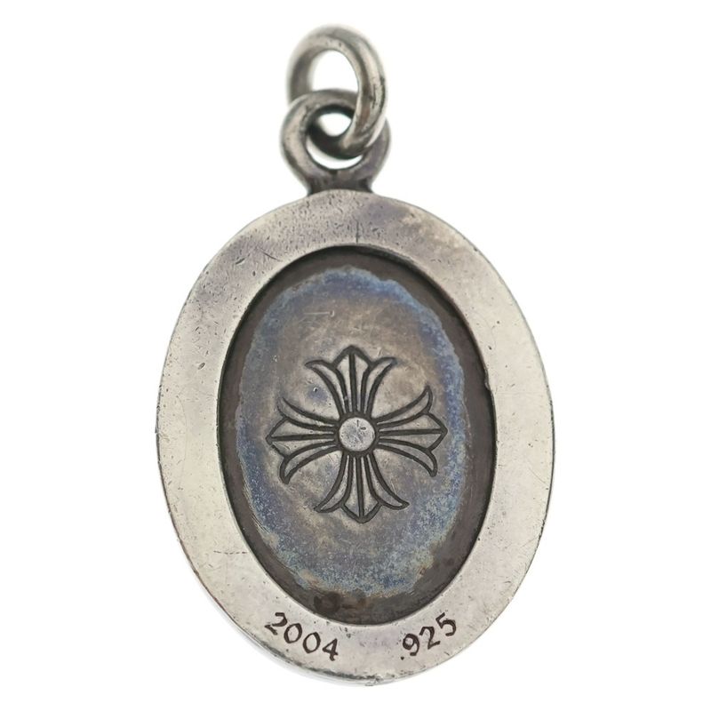 Chrome Hearts Angel Medal Oval Pendant Top Silver