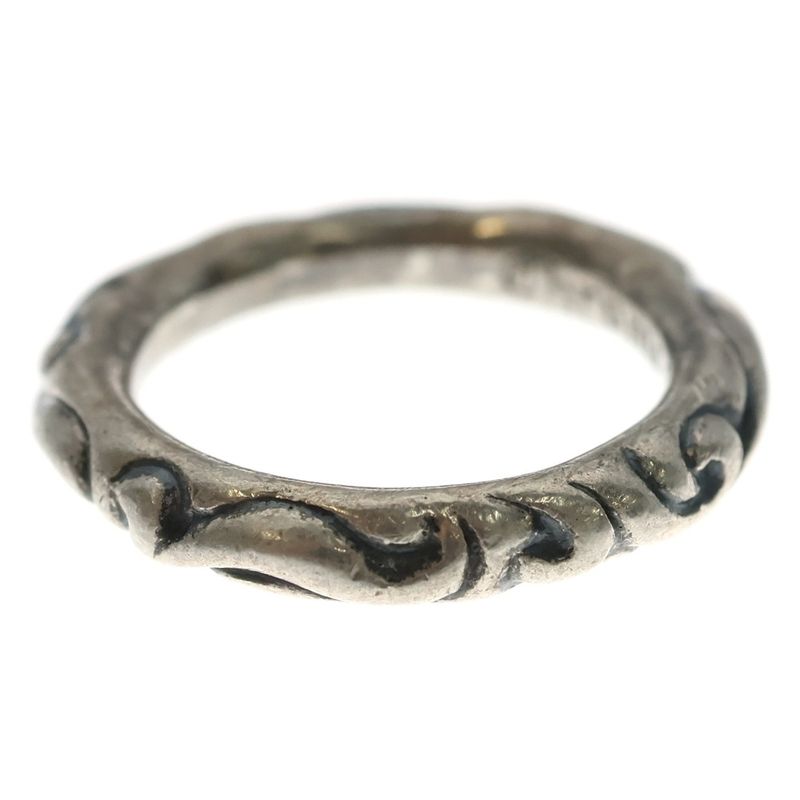 Chrome Hearts Scrl Band Scroll Silver Ring