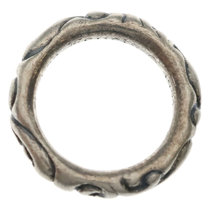 Chrome Hearts Scrl Band Scroll Silver Ring