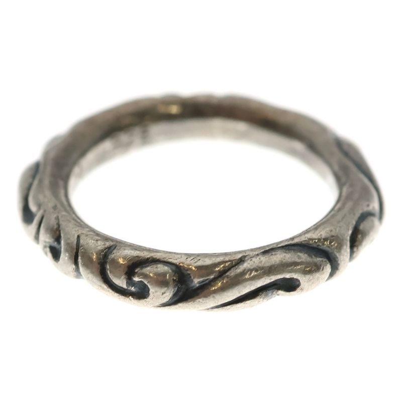 Chrome Hearts Scrl Band Scroll Silver Ring