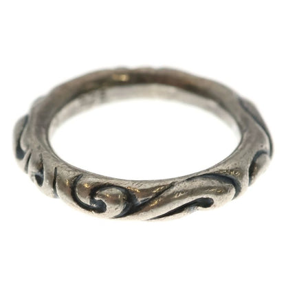 Chrome Hearts Scrl Band Scroll Silver Ring