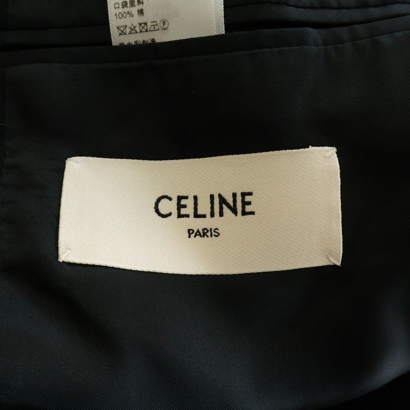 Celine Cropped Tailored Jacket Black