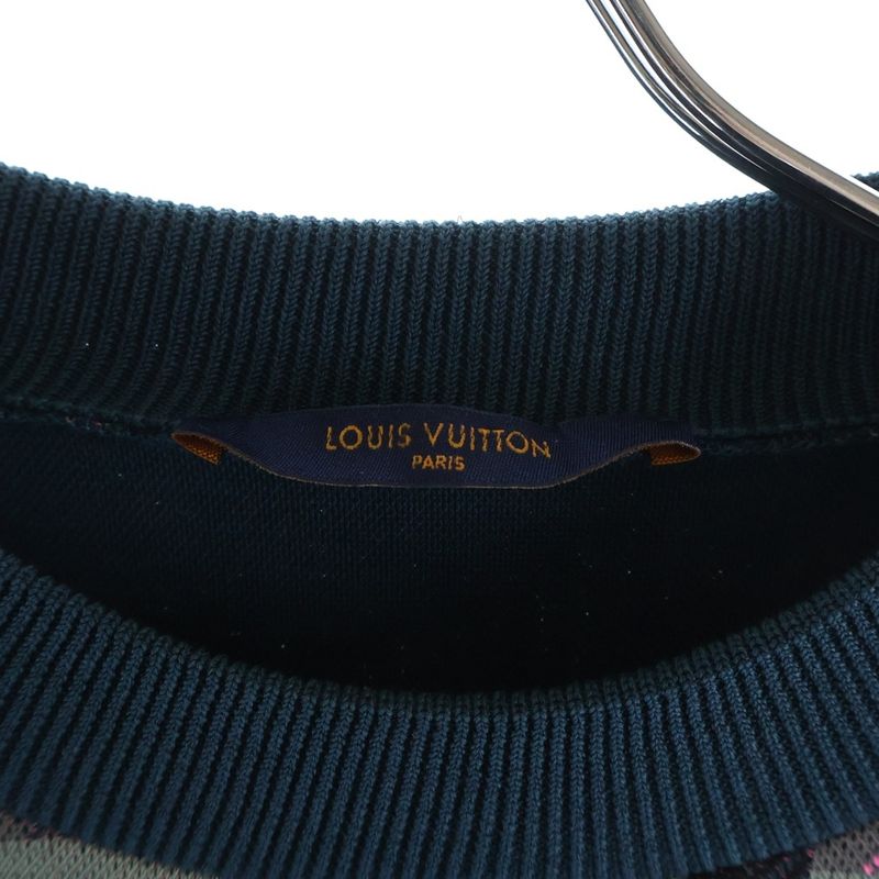 Louis Vuitton Monogram Jacquard Sweatshirt Green