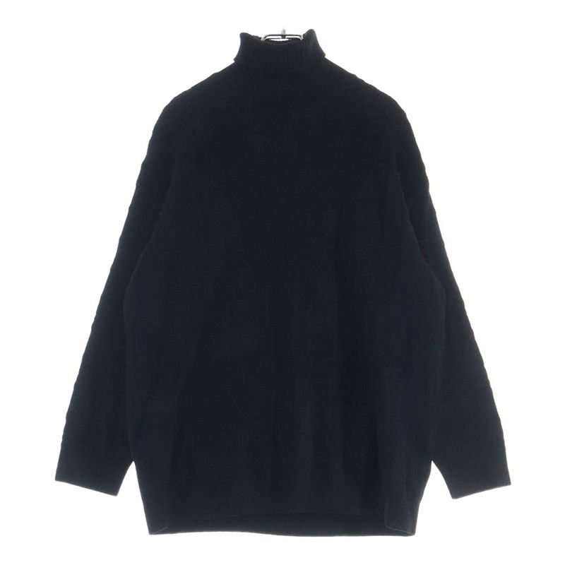 Fendi Zucca Pattern Turtleneck Knit Sweater Black