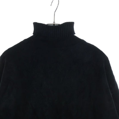Fendi Zucca Pattern Turtleneck Knit Sweater Black