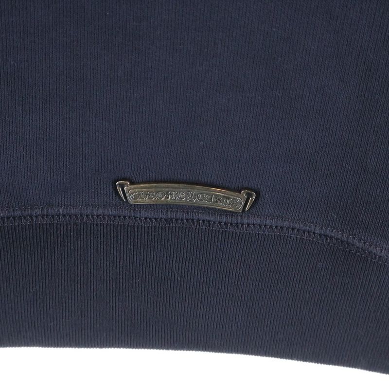 Chrome Hearts Grp Not Crewneck Sweatshirt Knot Cross Patch Flat Navy Red