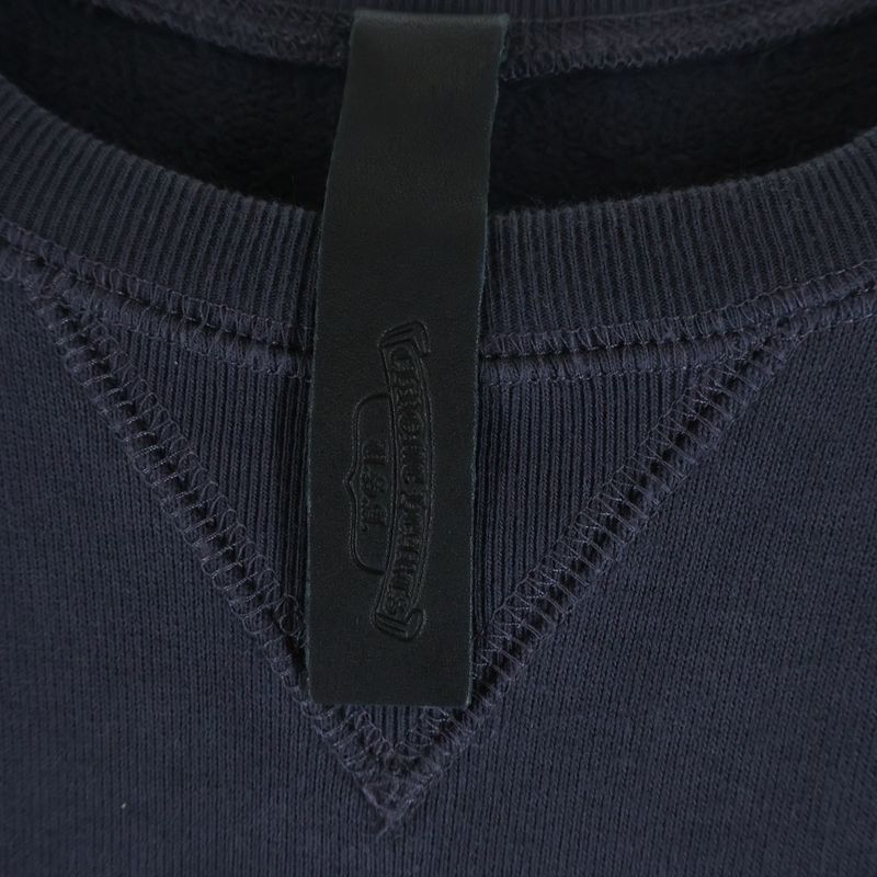 Chrome Hearts Grp Not Crewneck Sweatshirt Knot Cross Patch Flat Navy Red