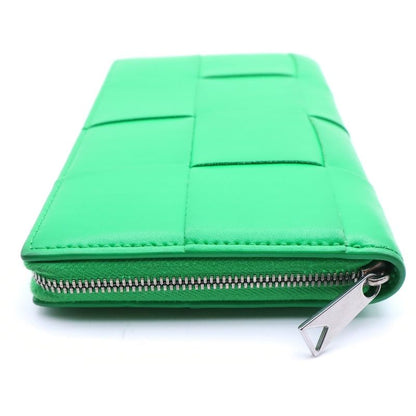 Bottega Veneta Cassette Zip Around Wallet Card Case Green