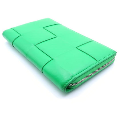 Bottega Veneta Cassette Zip Around Wallet Card Case Green