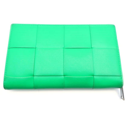 Bottega Veneta Cassette Zip Around Wallet Card Case Green