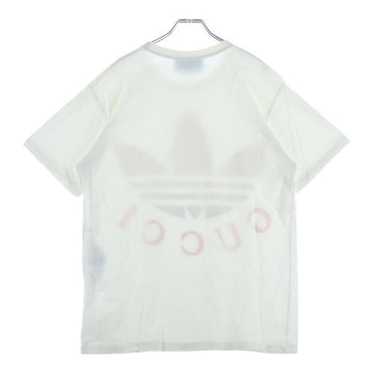 Gucci Adidas Front Logo Short Sleeve T-Shirt White
