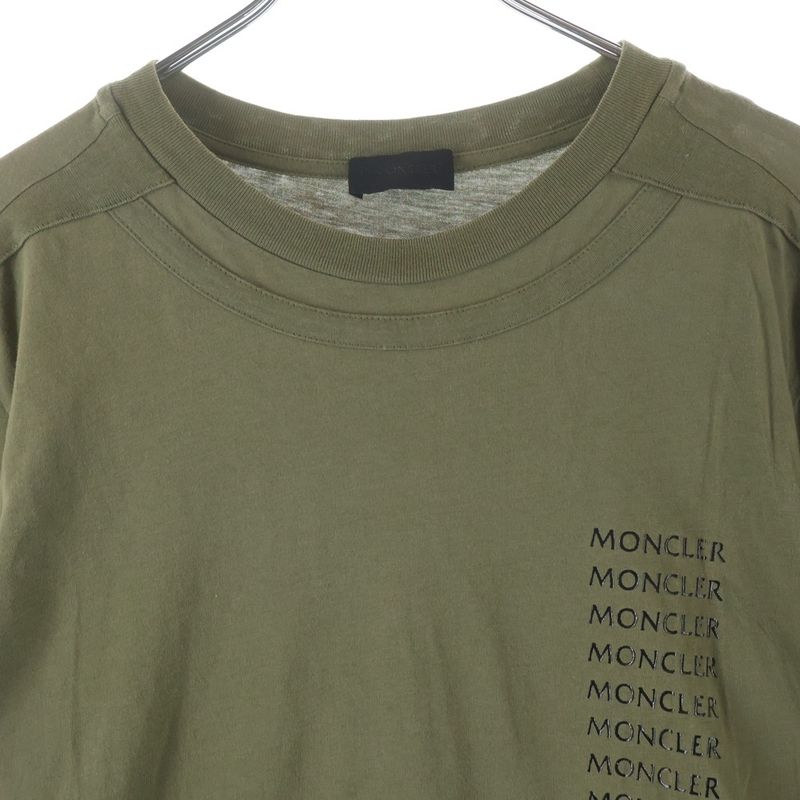 Moncler Maglia Manica Lunga Front Print Shirt