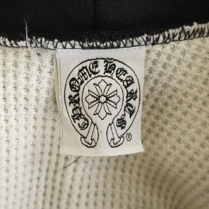 Chrome Hearts Old Sweatshirt HD Zip Backhoe Sush Print Lining Thermal Up Hoodie