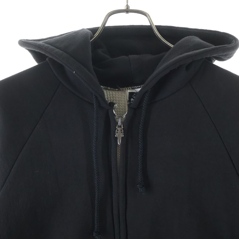 Chrome Hearts Old Sweatshirt HD Zip Backhoe Sush Print Lining Thermal Up Hoodie