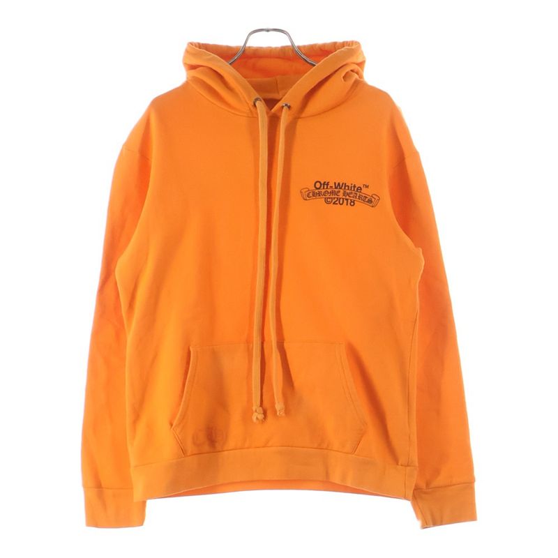 Chrome Hearts Off White HD Plvr Logo Print Pullover Hoodi Sweater
