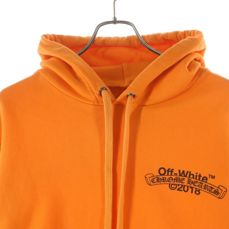Chrome Hearts Off White HD Plvr Logo Print Pullover Hoodi Sweater