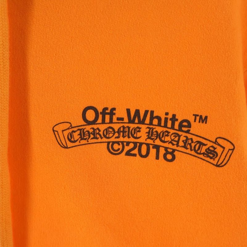 Chrome Hearts Off White HD Plvr Logo Print Pullover Hoodi Sweater