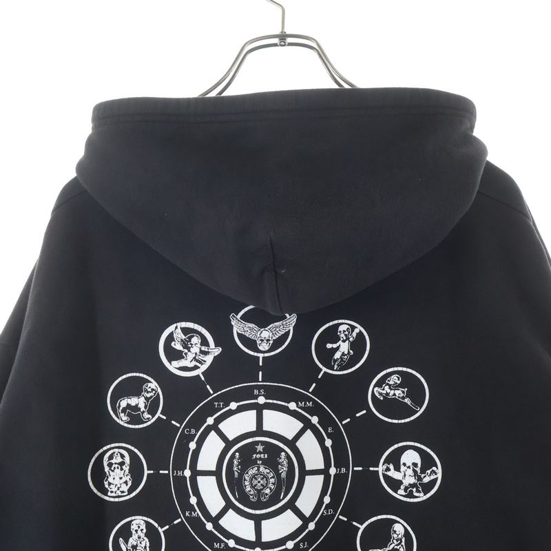 Chrome Hearts Foti Sweatshirt HD Zip Back Print Hoodie Black