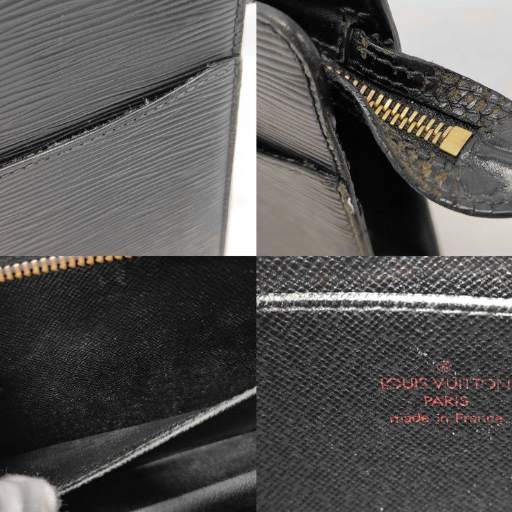 Louis Vuitton Second Bag Pochette Homme Noir Black Epi Leather