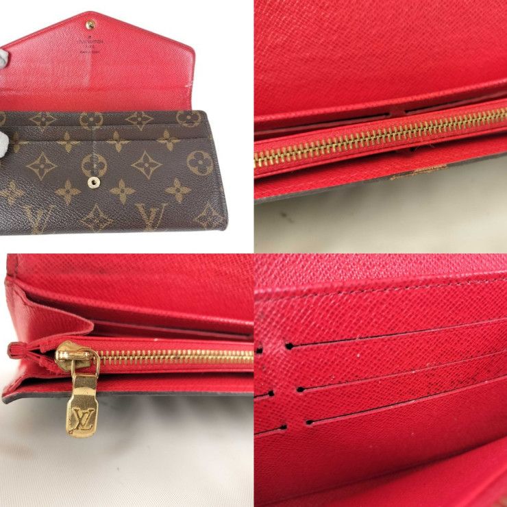 Louis Vuitton Wallet Portefeuille Sarah Brown Coquelicot Monogram X