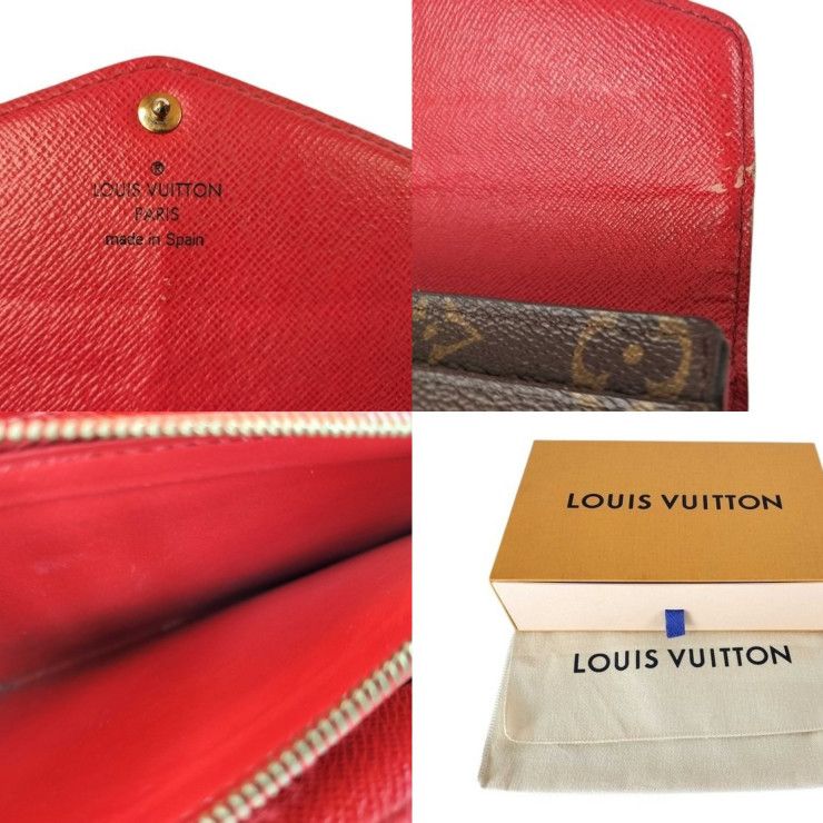 Louis Vuitton Wallet Portefeuille Sarah Brown Coquelicot Monogram X