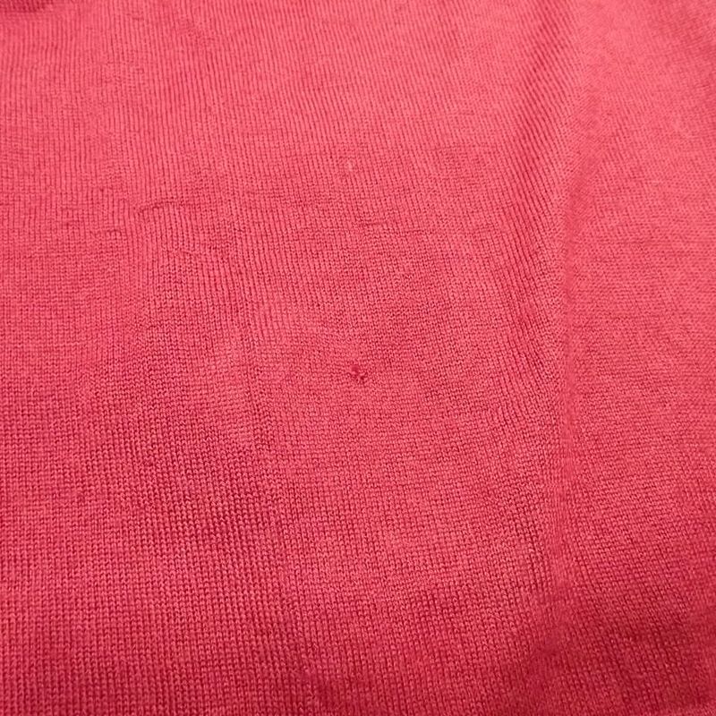 Hermes Long Sleeve Sweater 36 S Gold Cashmere Silk Bordeaux
