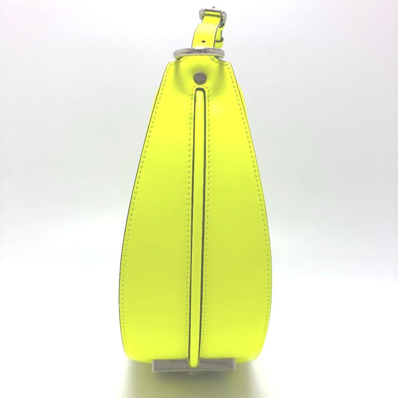 Fendi Shoulder Bag Graffiti Leather Yellow