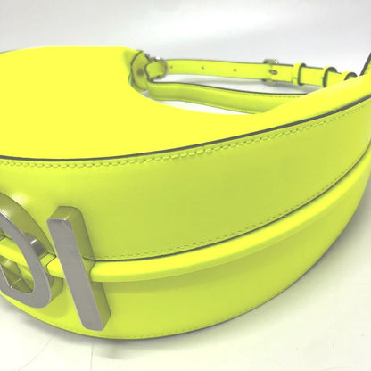 Fendi Shoulder Bag Graffiti Leather Yellow