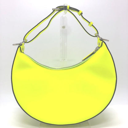 Fendi Shoulder Bag Graffiti Leather Yellow