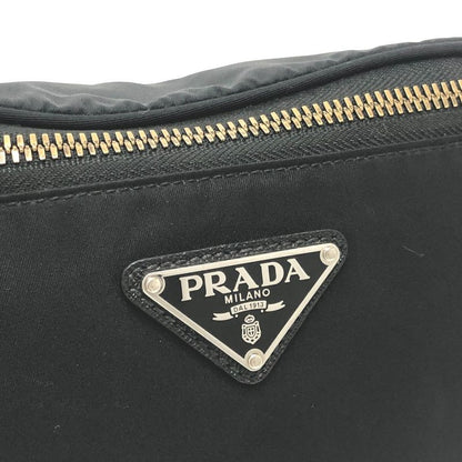 Prada Belt Bag Triangle Plate Nylon Black