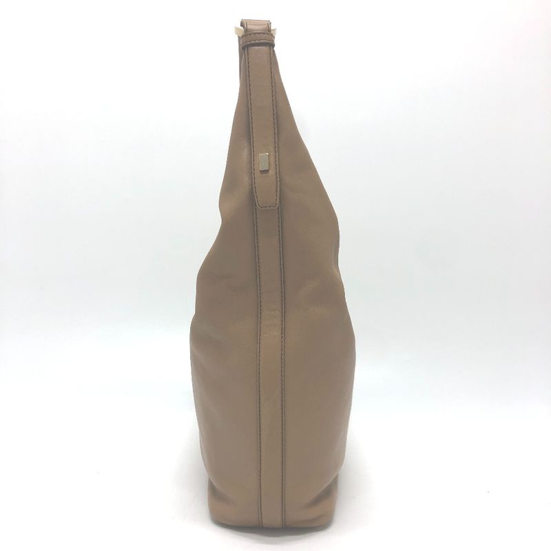 Gucci Shoulder Bag Logo Leather Brown