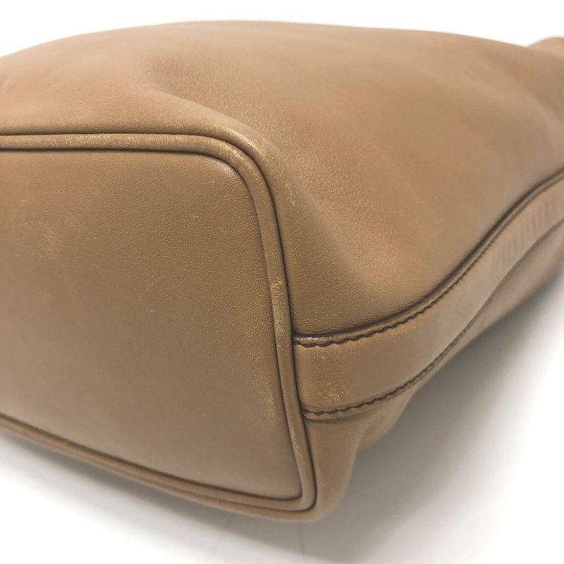 Gucci Shoulder Bag Logo Leather Brown