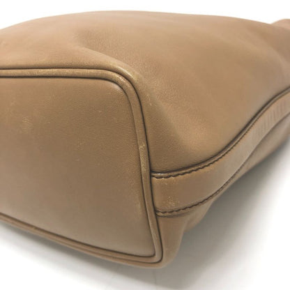 Gucci Shoulder Bag Logo Leather Brown