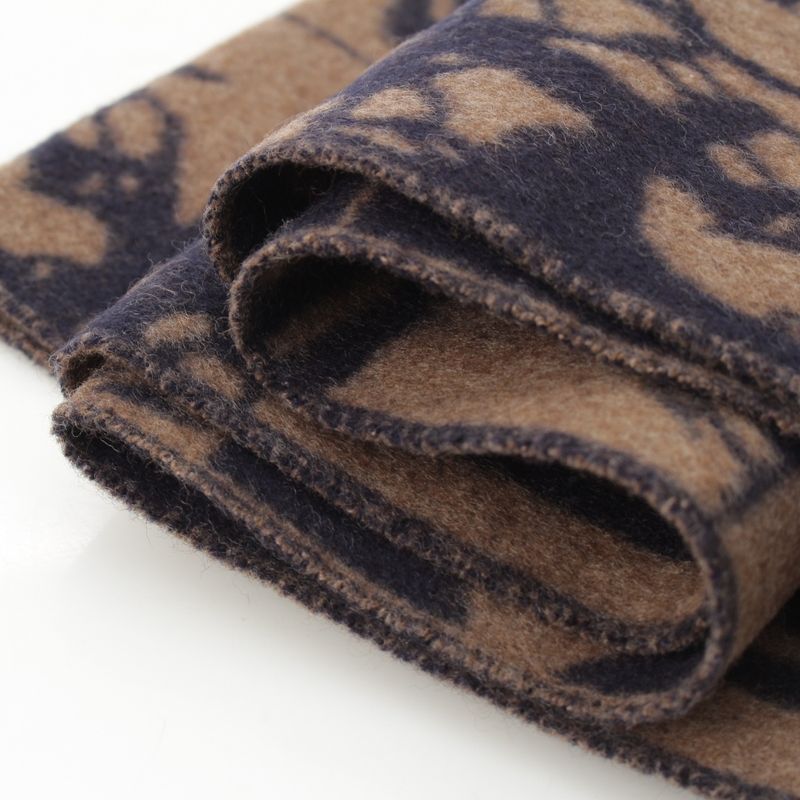 Hermes Cashmere Brides de Gala Order Scarf Brown Black