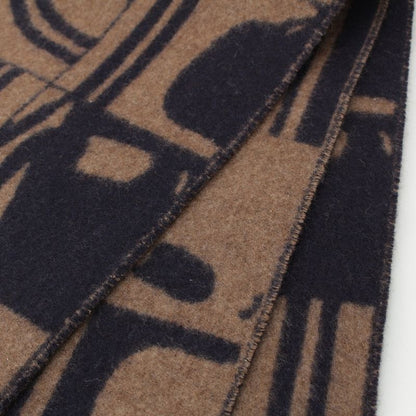 Hermes Cashmere Brides de Gala Order Scarf Brown Black