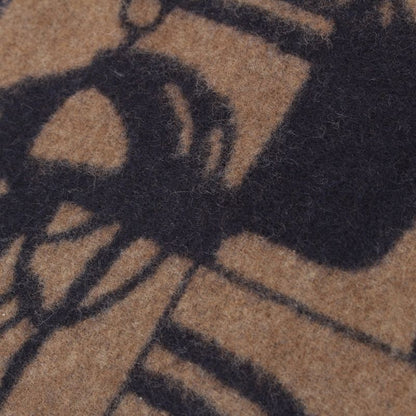 Hermes Cashmere Brides de Gala Order Scarf Brown Black