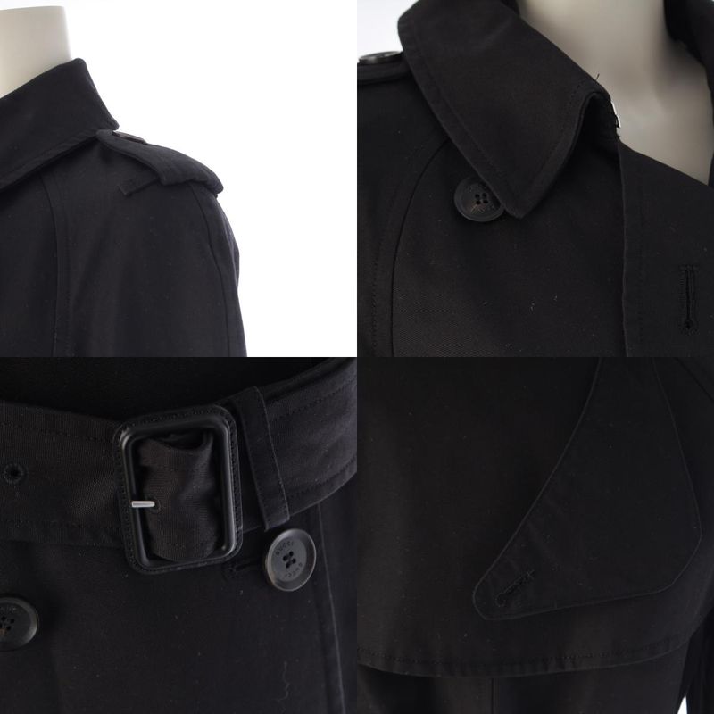 Gucci Cotton Twill All Over Pattern Belted Inner Pocket Trench Coat