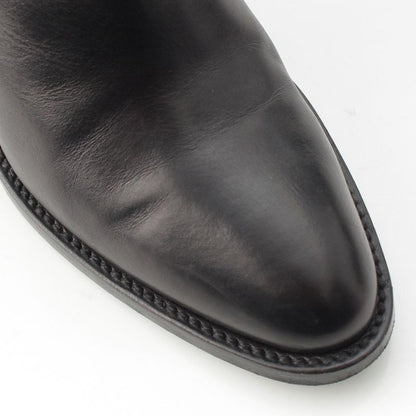 Saint Laurent Leather Wyatt Ring Chain Harness Boots Black