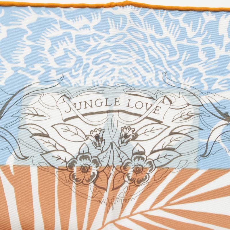 Hermes Jungle Love AU Tampon Silk Carre 70 Scarf
