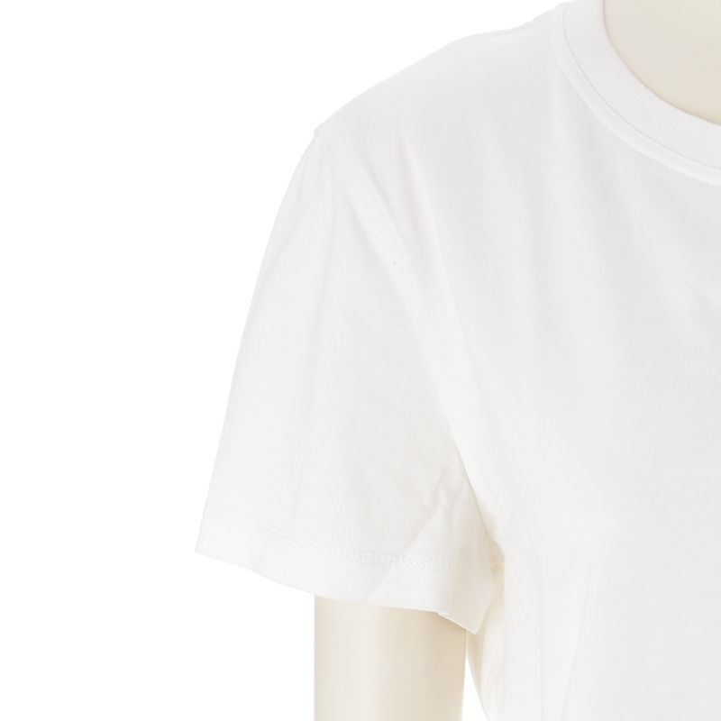Hermes Cotton Cadena Clochette Embroidery Crew Neck Short Sleeve T-Shirt Top