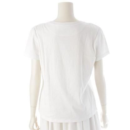 Hermes Cotton Cadena Clochette Embroidery Crew Neck Short Sleeve T-Shirt Top