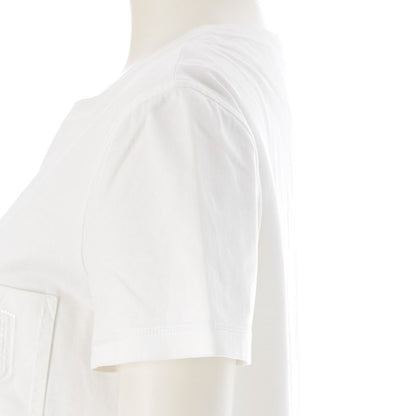 Hermes Cotton Cadena Clochette Embroidery Crew Neck Short Sleeve T-Shirt Top