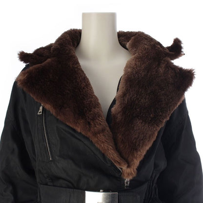 Prada Belt Logo Beaver Fur Jacket