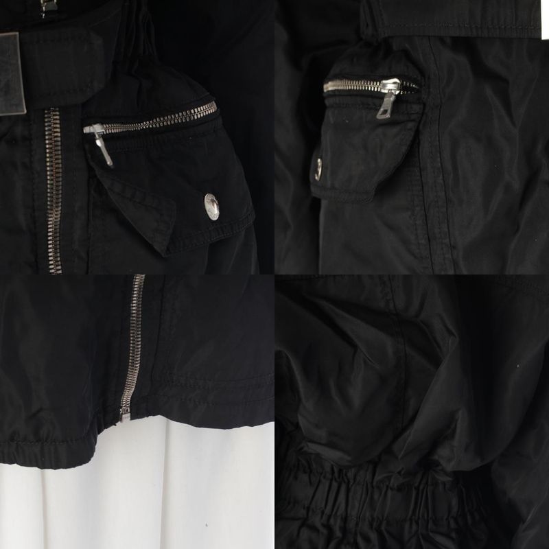 Prada Belt Logo Beaver Fur Jacket