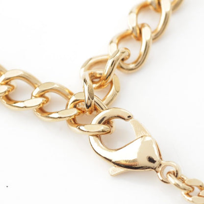 Chanel CC Logo Pearl Necklace Gold