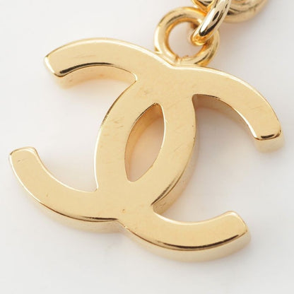 Chanel CC Logo Pearl Necklace Gold